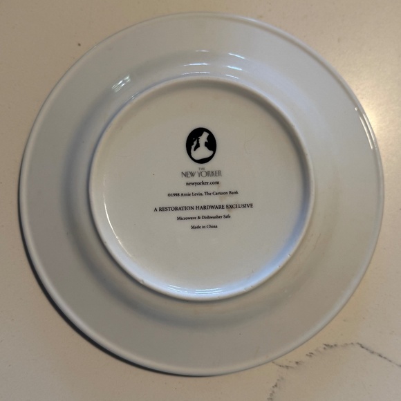 Restoration Hardware The New Yorker 2004 Porcelain Cheese Set of 6 Original Box - Picture 7 of 16